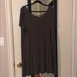 Hunter green T-shirt dress
